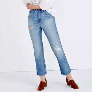 Madewell Rigid Demi-Boot Crop Jean Super High Rise